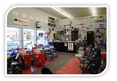 Our store for high pressure washers and small engines maintenance